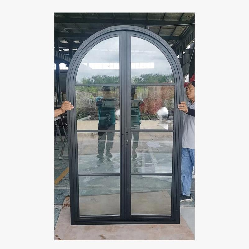 arched interior french doors